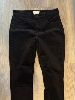 Black L'Agence Velour Jeans - 25